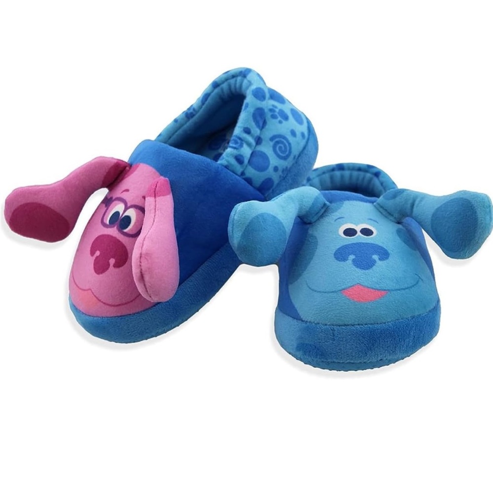 Baby Toddler Blue’s Clues Slippers Blue & Magenta